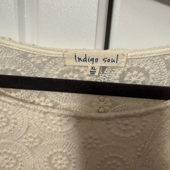 Indigo Soul Ivory Patterned Blouse - Picture 2 of 5